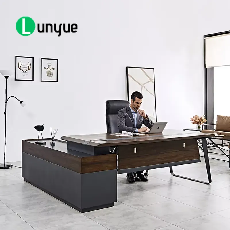 Office Tech And Space - Escritorio Ejecutivo Moderno en Forma de
