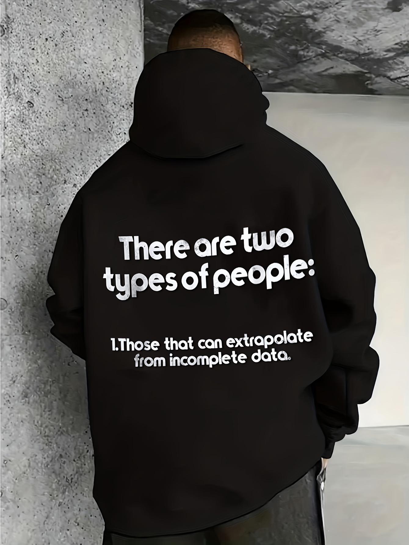 Office Tech Wear - Sudadera con Capucha Oversize para Hombre