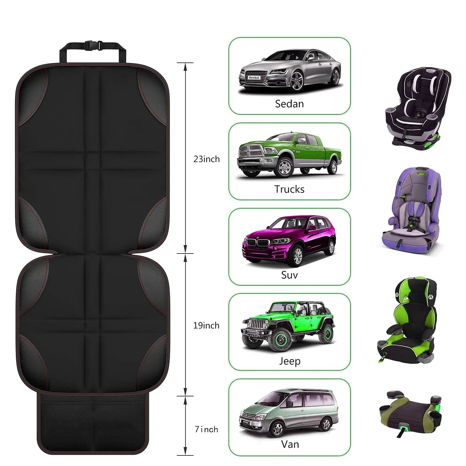 Protector de Asiento de Coche  - Surge Protector Rack reseña y precio