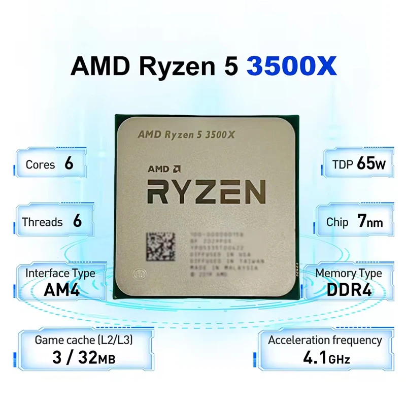 Procesador AMD Ryzen 5 R5 3500 - Amd Cpu Ryzen 5 reseña y precio