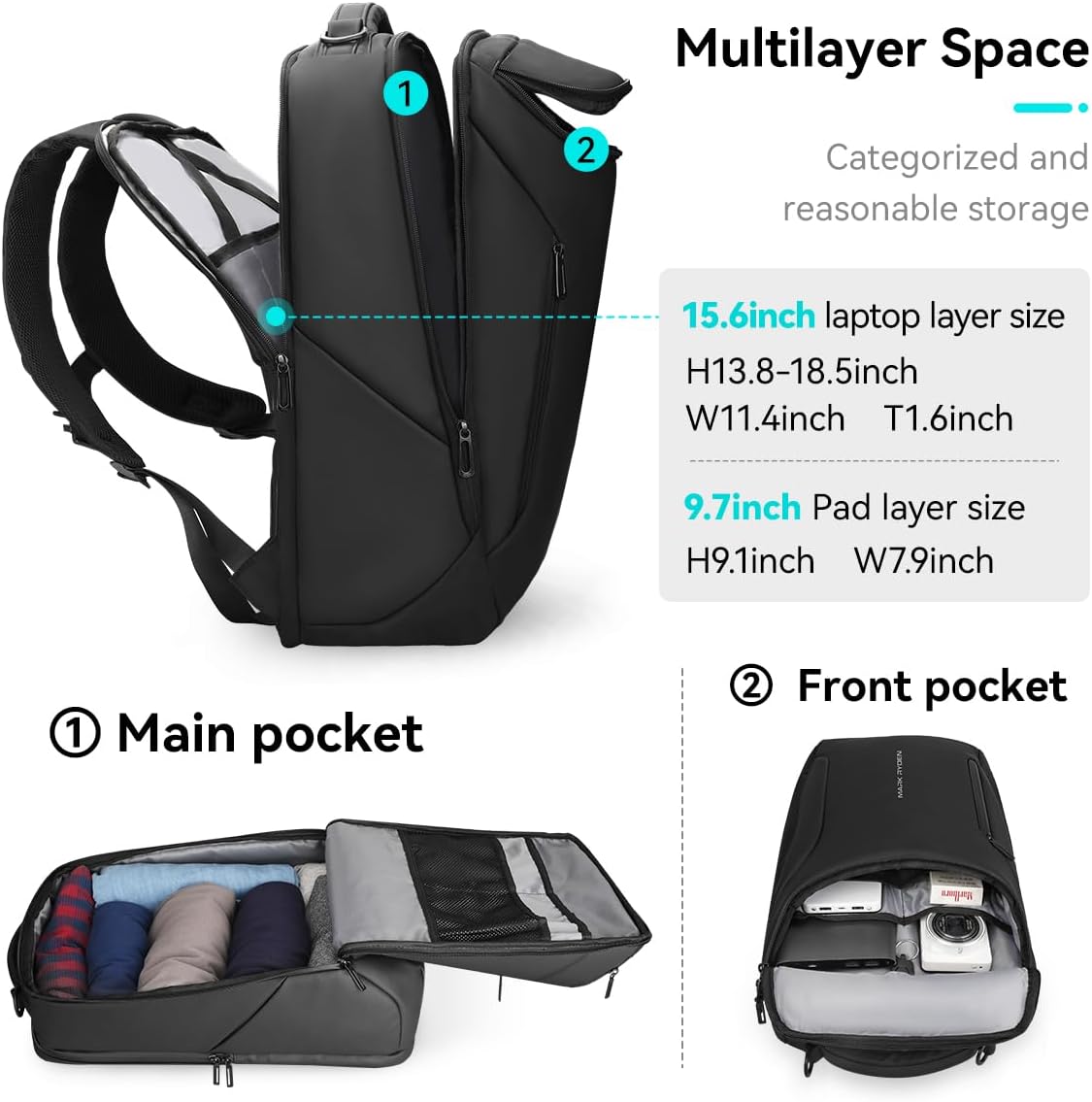 Mochila Ejecutiva para Hombre, - Office Tech For Men reseña y precio